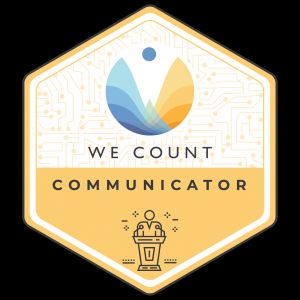 We Count Communicator badge
