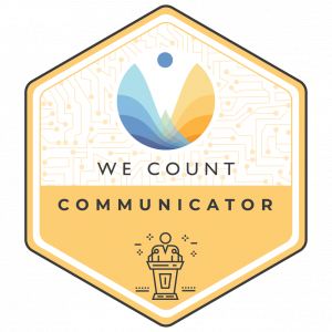 We Count Communicator badge